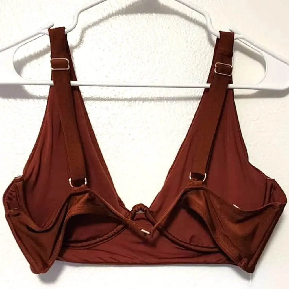 Chelsea and Violet Underwire Bralette Swim Bikini Top XL NEW - Picture 5 of 9